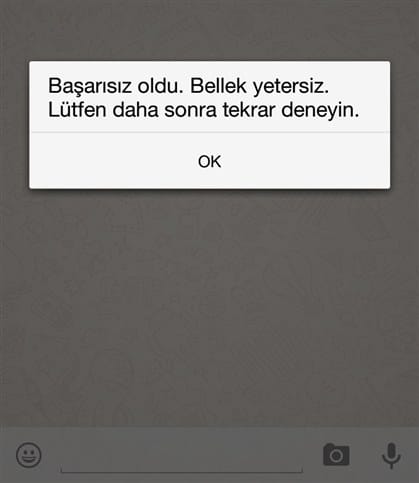 whatsapp-bellek-yetersiz-hatasi