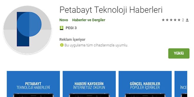 petabayt mobil uygulama