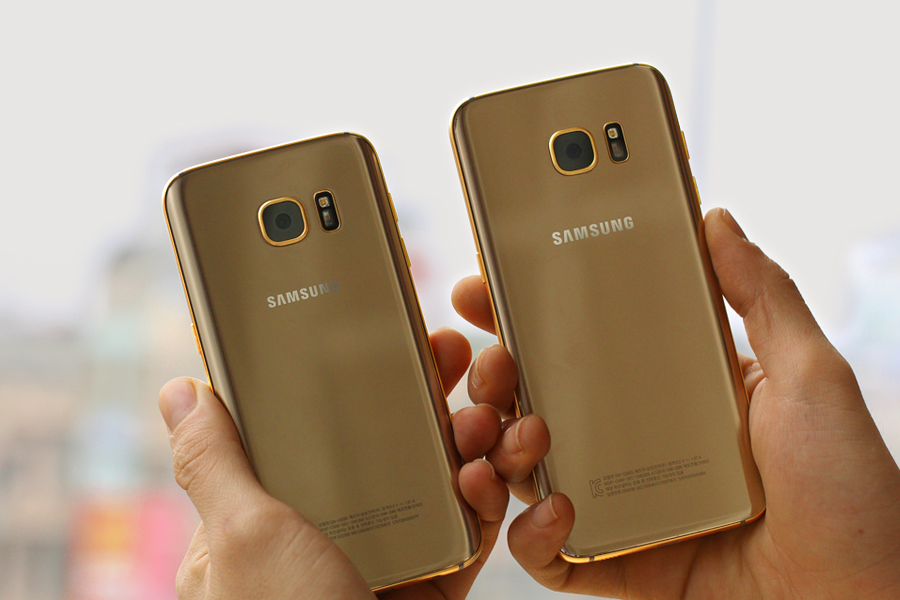 24 Ayar Altın Kaplamalı Galaxy S7 edge