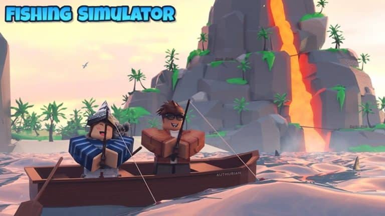 Fishing Simulator oyununda balık tutan karakterler