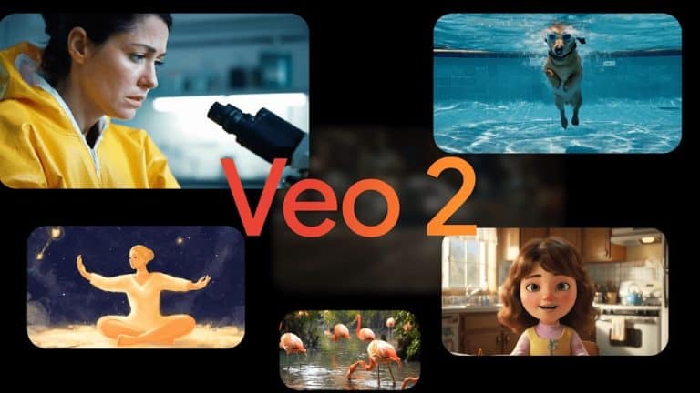 veo2 nin yaptığı görsellerden oluşan bir fotoğraf