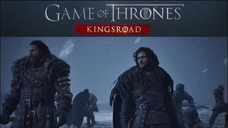 Game of Thrones: Kingsroad oyununda jon snow karakteri ve yanında birkaç karakter