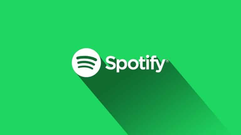 yeşil arka plan üzerinde gölge verilmiş spotify logosu
