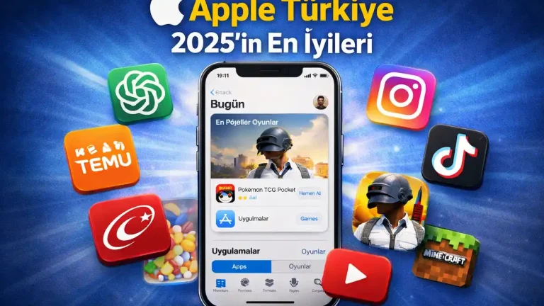 Apple Türkiye 2025 App Store en çok indirilen uygulama ve oyunlar