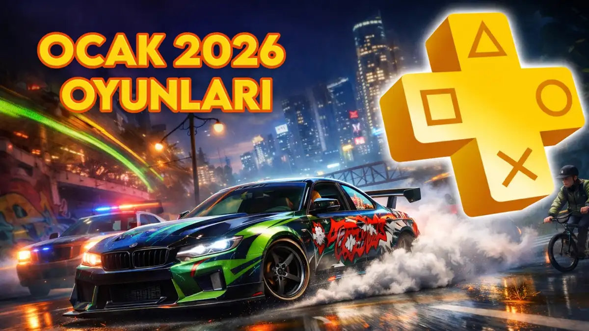 PlayStation Plus Ocak 2026 ücretsiz oyunları için Need for Speed Unbound sahnesi
