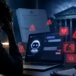 ChatGPT ve OpenAI’ye açılan intihar davasını simgeleyen yapay zekâ güvenliği görseli