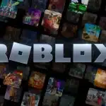 Roblox logosunun arka planda farklı oyun görselleriyle birlikte yer aldığı tanıtım görseli