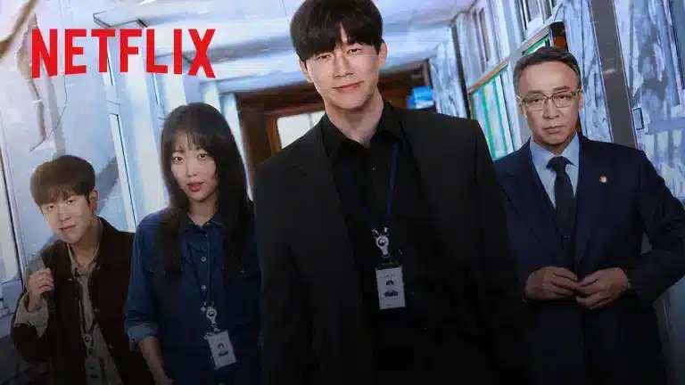 Netflix Kore dizisi Teach You A Lesson oyuncularının okul koridorunda yer aldığı tanıtım görseli.