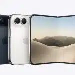 apple iphone duo siyah ve beyaz rengi ve birde açık duran hali